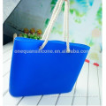 2015 factory wholesale best promotional class bags for women waterproof silicon beach bag with rope handle